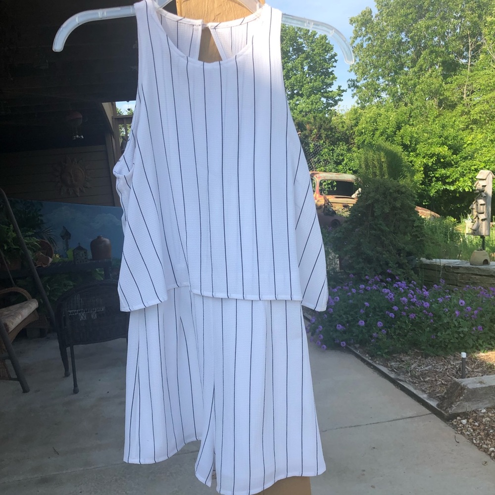 Pinstripe romper